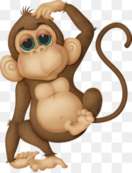 Monkeys Clipart Couple - Desenho Macaco Vetor, HD Png Download