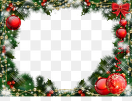 Natal Moldura fundo png & imagem png - Enfeite de natal árvore de Natal -  Fantasia De Natal Moldura png transparente grátis