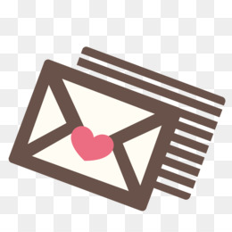 carta do amor, coração dentro a aberto envelope 19880721 PNG