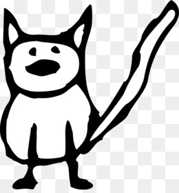 Desenhos animados do gatinho do gato, gato preto e branco dos desenhos  animados, branco, cara, sorridente png
