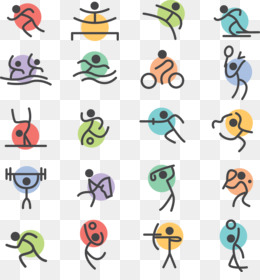 Conjunto de ícones de jogos olímpicos de verão