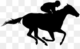 Cavalo de corrida preto PNG transparente - StickPNG