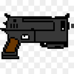 Pixel art m4 rifle m16 ícone de vetor de arma de fogo para jogo de 8 bits  em fundo branco