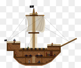 Pixel Pirataria Pirataria Navio png transparente grátis