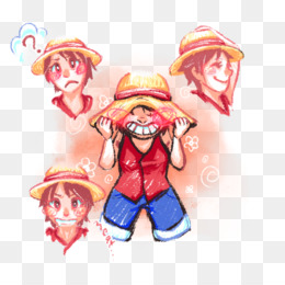 Monkey D Luffy, Arte De Linha, Personagem png transparente grátis