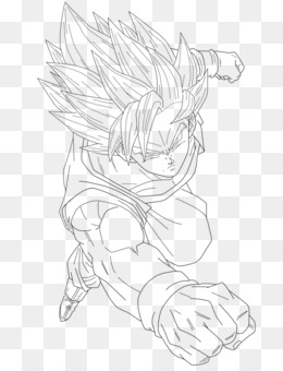 Desenhos de Goku Vegeta Super Saiyan para colorir, goku, branco, criança,  monocromático png