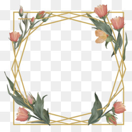 Elegant black and white floral frame with golden trim png download -  3868*3696 - Free Transparent Sketch Style Wedding Flower Frame png  Download. - CleanPNG / KissPNG