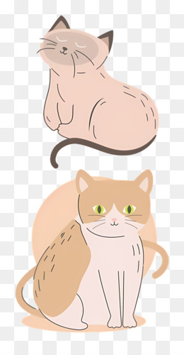 Desenho De Um Gato De Desenho Animado Branco PNG , Rosa, Desenho